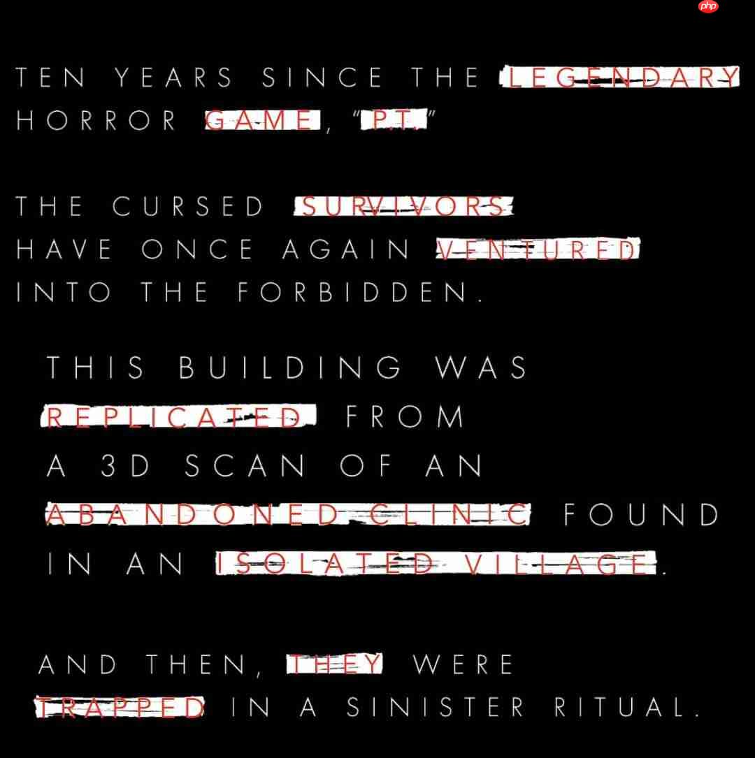 寂静岭精神续作!《OD》新预告暗示接续《P.T.》遗志