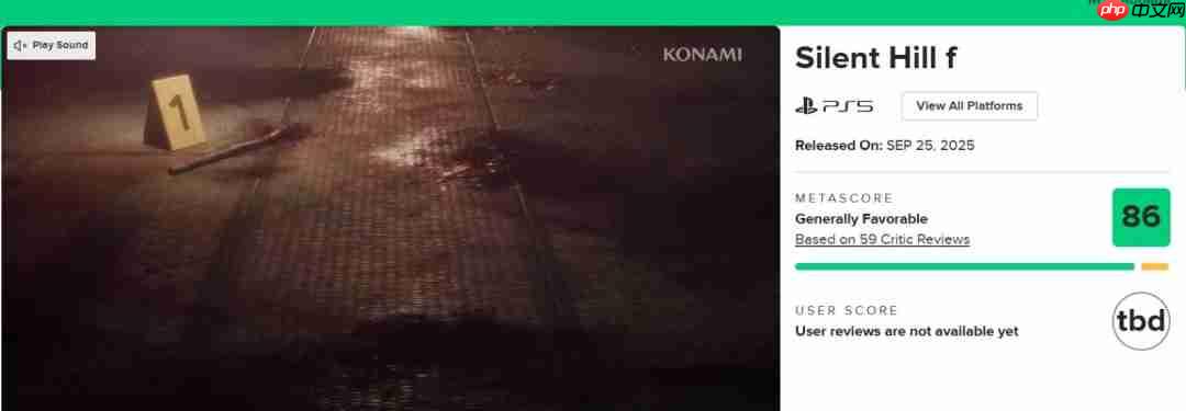 M站评分86! 《寂静岭f》媒体评分解禁