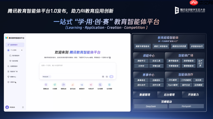 2025腾讯全球数字生态大会：腾讯教育智能体平台正式发布，AI+人才培养体系升级