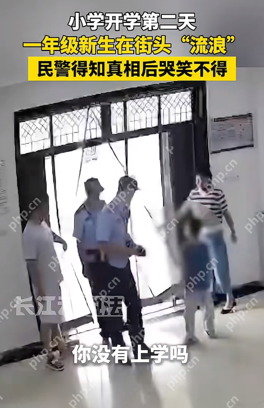 一年级新生开学次日街头“流浪”,乌龙真相让人哭笑不得 - php中文网
