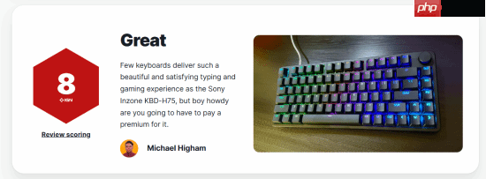 经典IG8!索尼新款游戏键盘获IGN8分好评 但是太贵