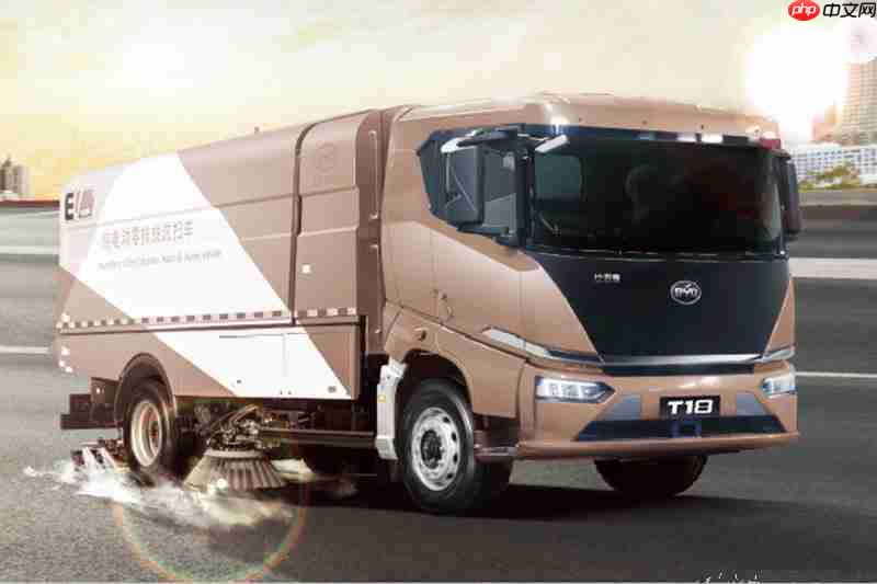 “绿色”方阵，比亚迪纯电动环卫车护航九三阅兵