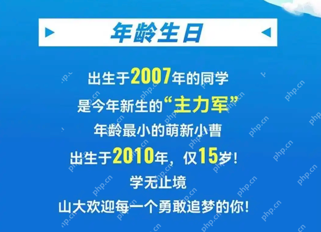 山大2025最小新生硕士19岁博士21岁 网友:别人家的孩子! - php中文网