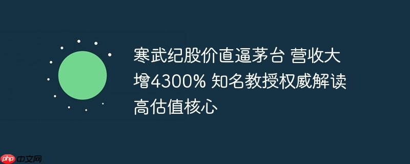 寒武纪股价直逼茅台 营收大增4300% 知名教授权威解读高估值核心