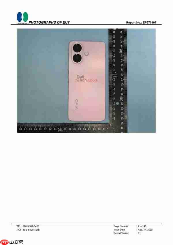 vivo V60 Lite真机图曝光：后置竖排双摄 搭载天玑7300