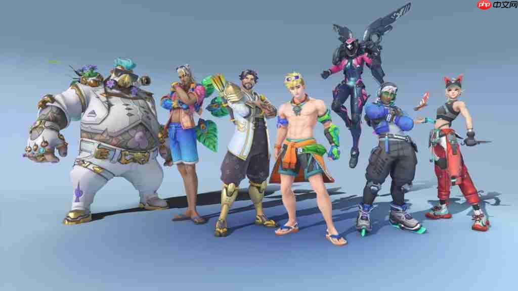 清凉服装大放送!《守望先锋2》18赛季通行证皮肤亮相