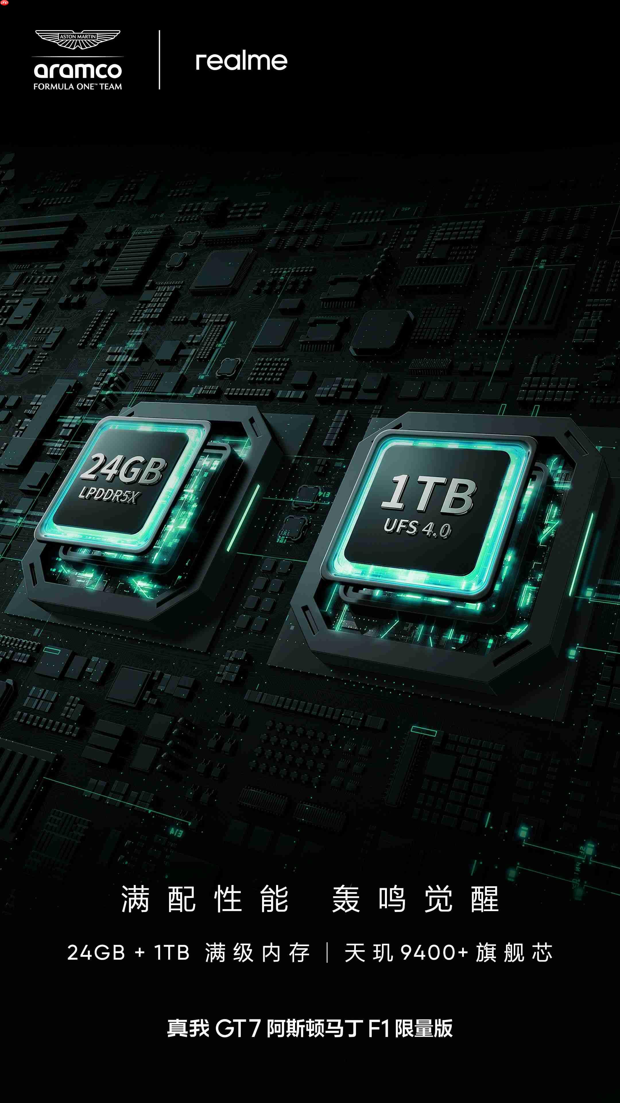 4299元！真我GT7阿斯顿马丁F1限量版今日正式开售