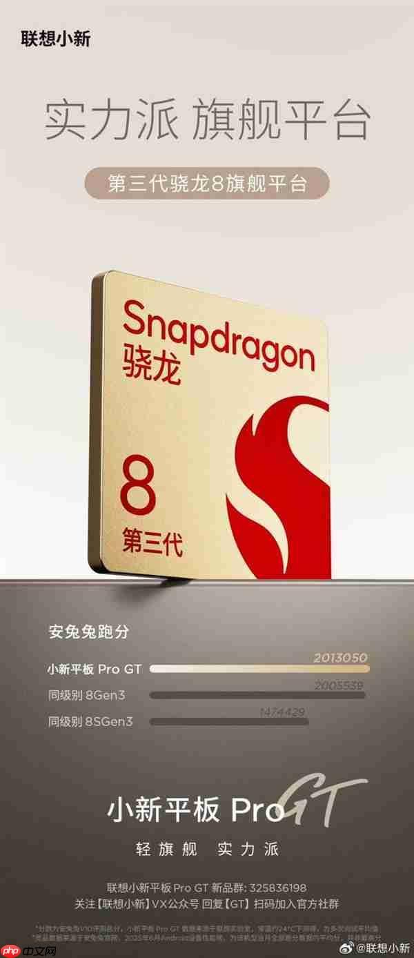 搭载旗舰级骁龙8 Gen 3芯片  联想小新Pro GT平板已开启预约！首发福利送不停
