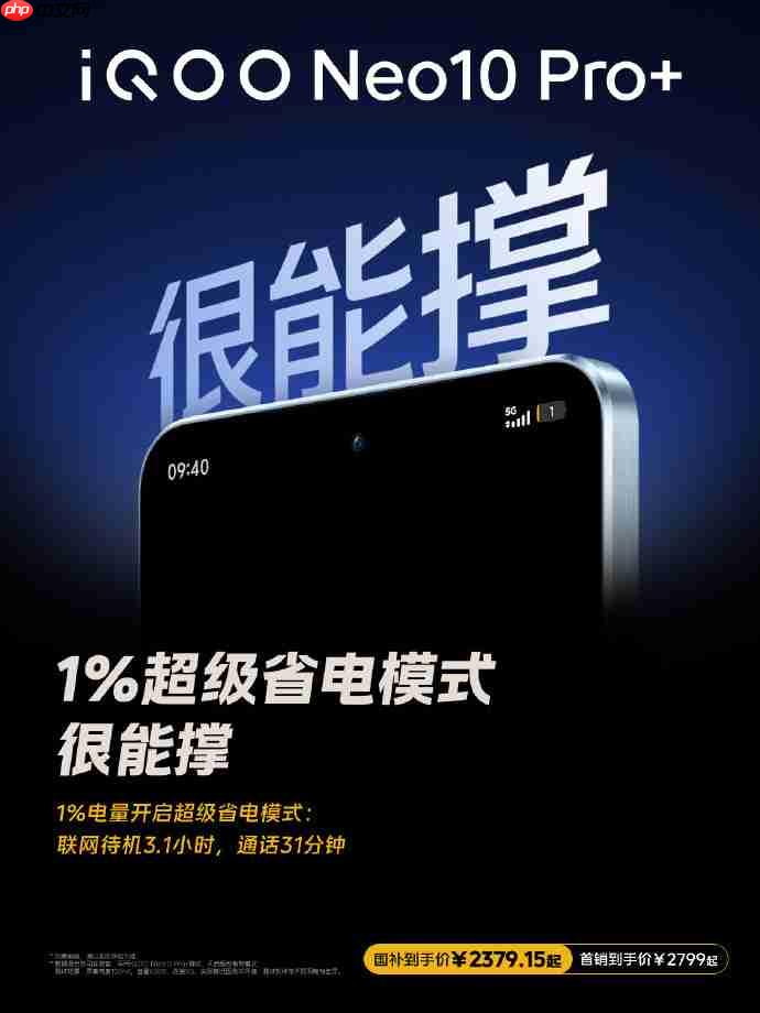 “超配双芯战神” iQOO Neo10 Pro+,续航新标杆!