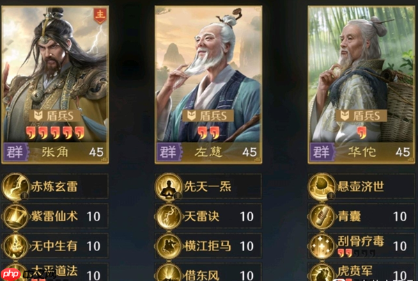 九牧之野三仙盾阵容超神攻略：华佗张角左慈引爆战场