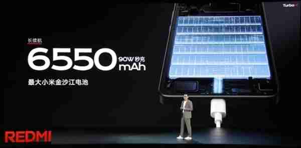 REDMI:Turbo 4的6550mAh电池理论寿命4.4年 实际远超