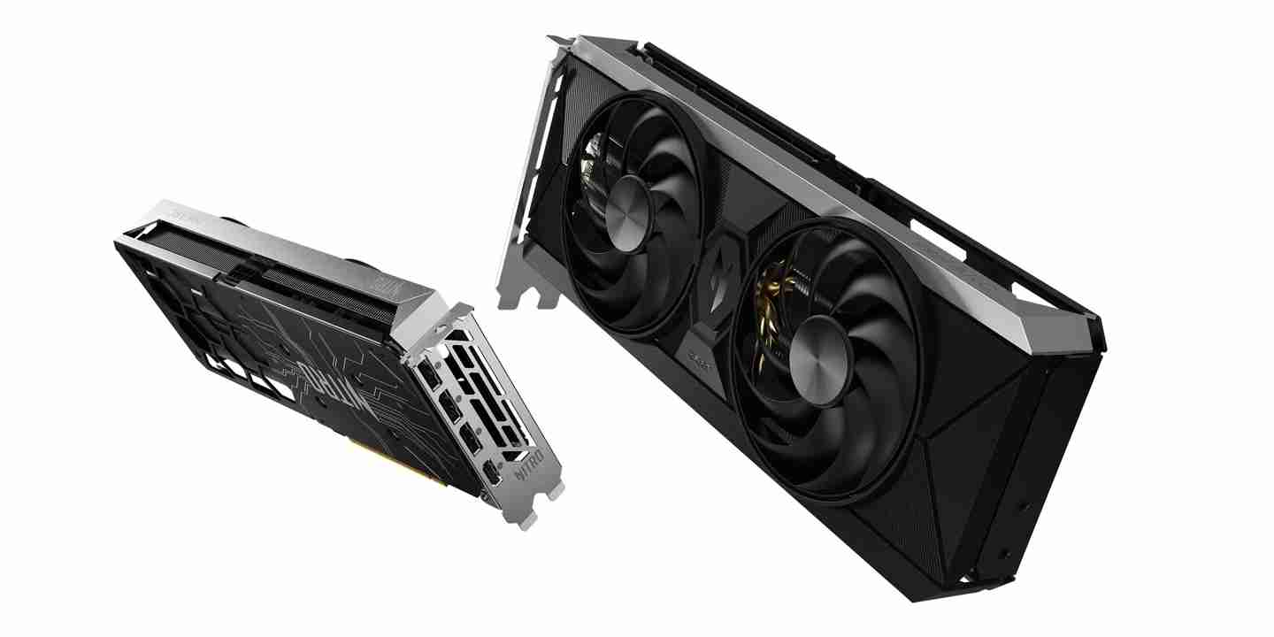 宏碁推出暗影骑士 Nitro 英特尔锐炫 B580/570 OC 显卡,硬朗双风扇外形