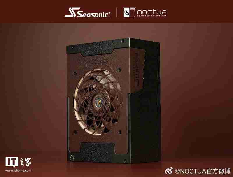 猫头鹰与海韵发布 1600W 钛金旗舰联名电源,噪音比标准版降低约 8-10dB(A)