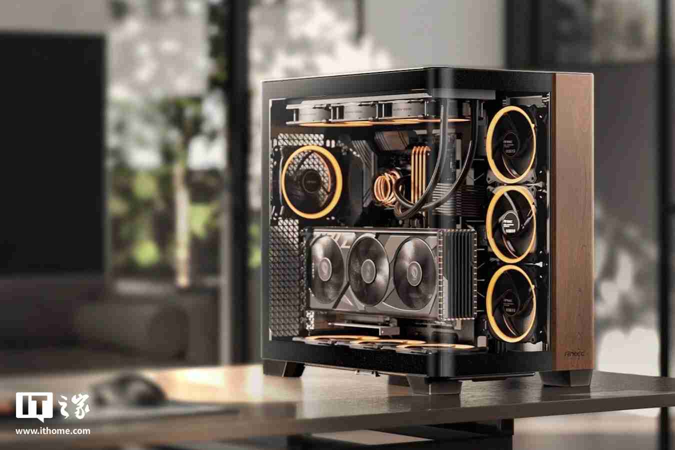 安钛克 C8 Curve Wood 全塔海景房机箱国行开售:单片曲面弯玻 + 木饰板,859 元