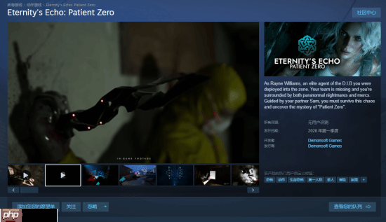 生存恐怖《Eternity's Echo》上架Steam：扮演D.I.B特工 调查超自然案件
