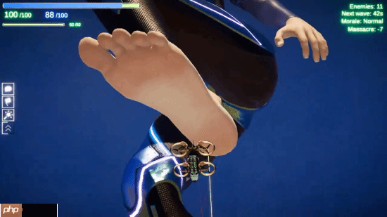 又一款性感女巨人游戏？玉足践踏装甲车化为齑粉