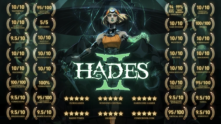 OpenCritic 2025年度榜单出炉:《哈迪斯2》95分荣登榜首