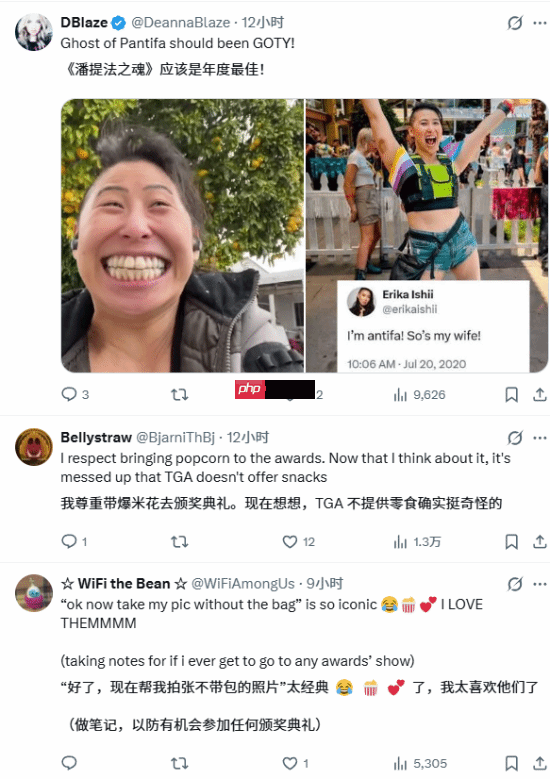 TGA晒《羊蹄山之魂》雨姐现场照！自带零食桶引热议