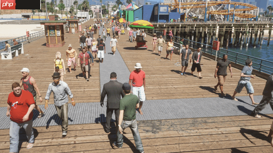 繁华洛圣都!《三男一狗》人口密度MOD:路上都是人