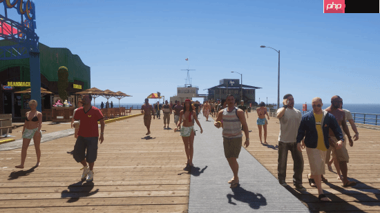 繁华洛圣都!《三男一狗》人口密度MOD:路上都是人