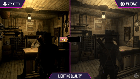 《荒野大镖客》PS3和手机画面对比：你认为谁赢了？