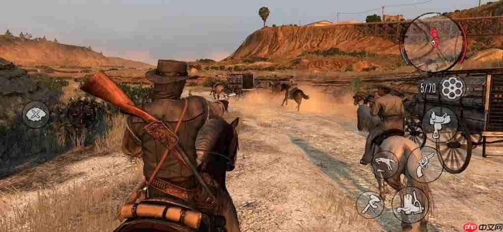 《荒野大镖客：救赎》移动版截图公开 展现游戏交互与画质水平