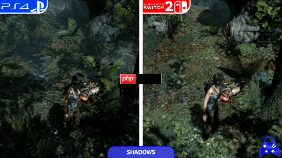 《古墓丽影9》NS2和PS4画面对比：分辨率高但砍画质