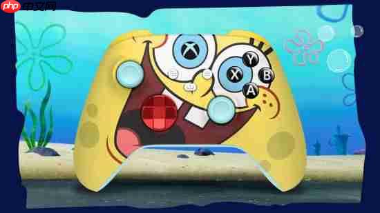 XBOX联动海绵宝宝大电影:限定联名手柄来了!