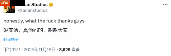 两年前的《博德之门3》再获TGA提名!官方:什么鬼