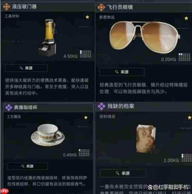 三角洲行动S7赛季制造/上交物品速览