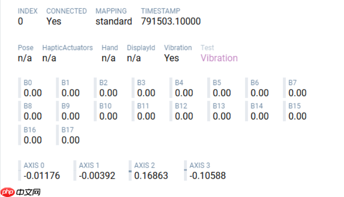 手柄测试网页数据说明 手柄按键延迟与灵敏度基准解析