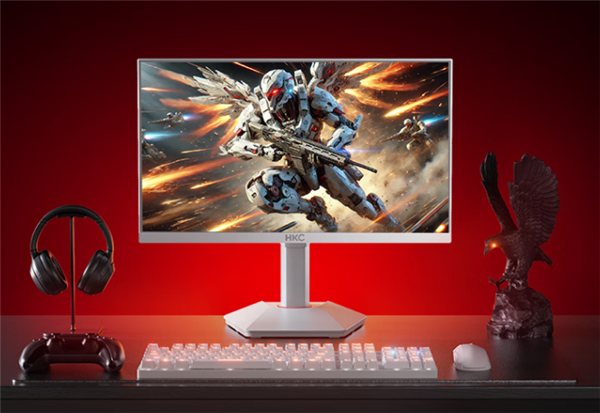 HKC战舰S7W显示器首发919元：2K 235Hz屏、纯白外观